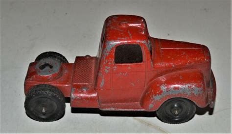 Vintage Tootsie Toy Red Mack Truck Cab Hauler 1950s Ebay