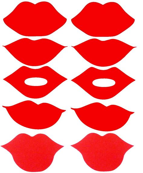 Lips Stencil Printable