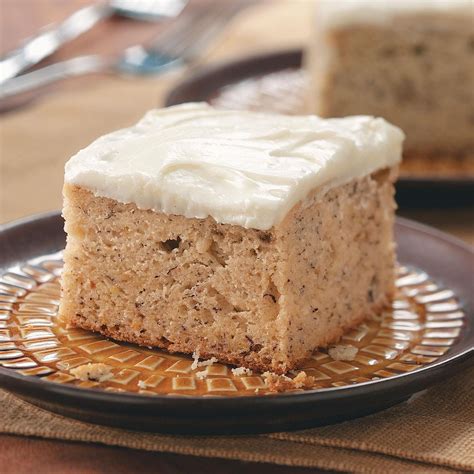 Banana Cake With Cream Cheese Frosting Recipe Taste Of Home