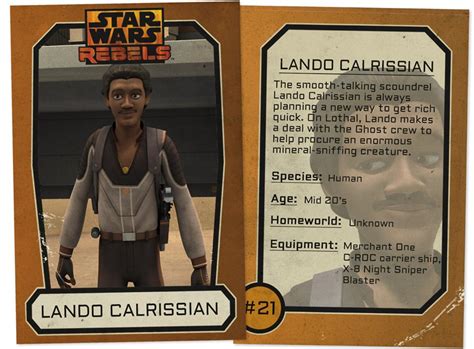 Lando Calrissian Trading Card Star Wars Rebels Photo 38108720 Fanpop