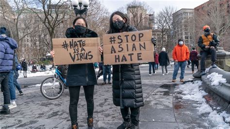 Covid Hate Crimes Against Asian Americans On Rise Bbc News