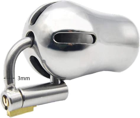 Amazon De Stainless Steel Puncture Chastity Cage Device Pa Lock