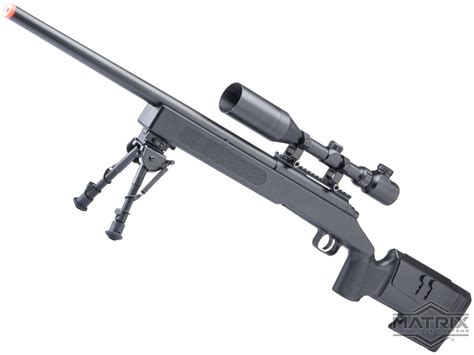 USMC M A Sportline Airsoft Sniper Rifle By Matrix Double Eagle Color Black Gun Only