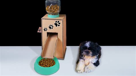 Try free feeding your cats. DIY Puppy Dog Food Dispenser from Cardboard at Home - YouTube