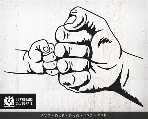 Free Father Son Fist Bump Svg Svg Png Eps Dxf File