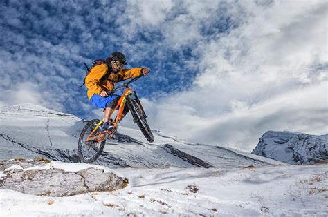 Mountain Bike Mtb In The Snow Photograph By Stefan Kuerzi Fine Art