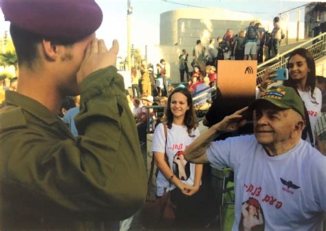 My Holocaust Survivor Grandfather Proudly Saluting His Grandson Who