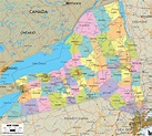 Road Map Of New York State - Zip Code Map