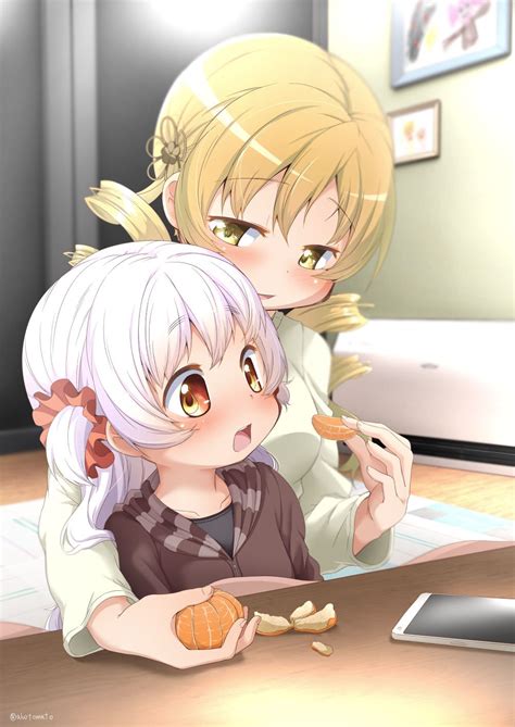 Tomoe Mami And Momoe Nagisa Mahou Shoujo Madoka Magica And 1 More