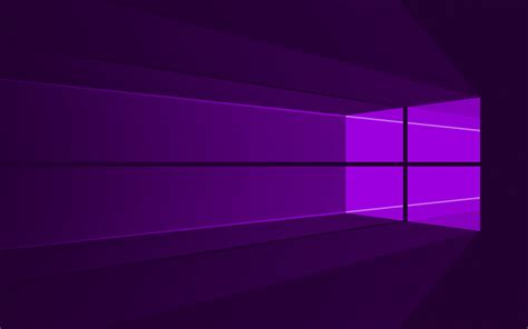Download Wallpapers 4k Windows 10 Violet Logo Microsoft Logo Minimal
