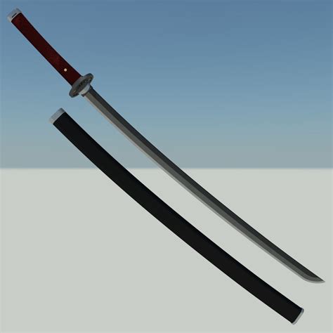 Demon Slayer Tanjiro Kamado Sword Katana Kimetsu No Yaiba 3d Model 3d