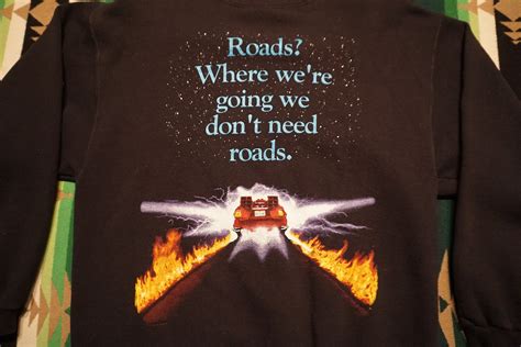 Vintage Back To The Future Roads Where Were Going We Etsy