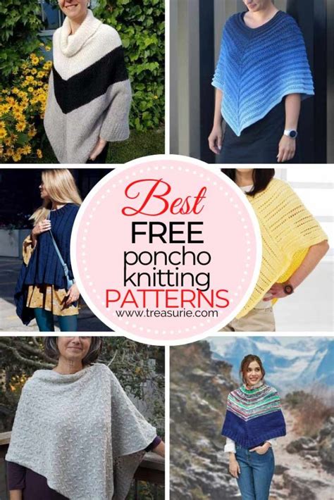 Free Poncho Knitting Patterns Best Of The Best Treasurie