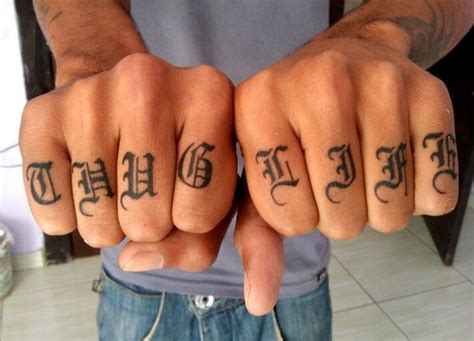 Pin By Torge Andreea On Lucas Tattoo Knuckle Tattoos Thug Life