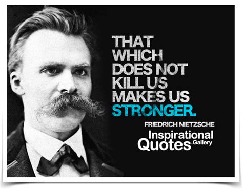That Which Does Not Kill Us Makes Us Stronger Friedrich Nietzsche