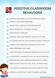 Printable Positive Classroom Behaviors List [PDF Included] - Number ...