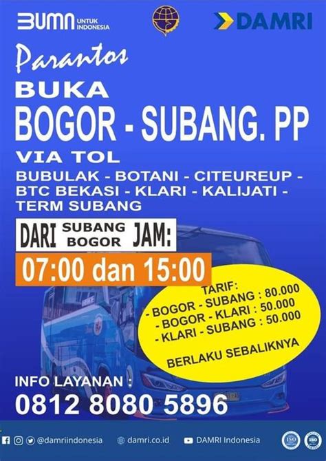 Jadwal Dan Tarif Bus Damri Dari Subang Ke Bogor 83660 Hot Sex Picture