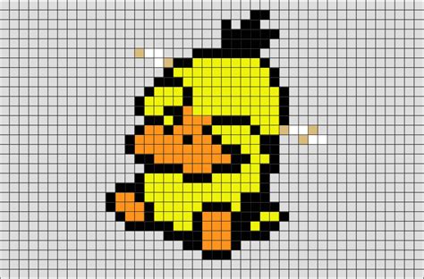 How To Draw Pokemon Kit Pixel Pokemon Psyduck Bit Grid Duck Medium
