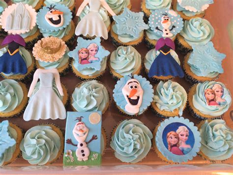 Frozen Themed Cupcakes Olaf Anna And Elsa Themed Cupcakes Sweets
