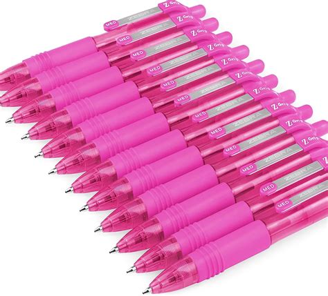 Zebra Z Grip Smooth Mini Retractable Ballpoint Pens 10mm Pink