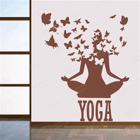 Yoga Wall Art Decor Yoga Meditation Art Wall Sticker Poster Etsy