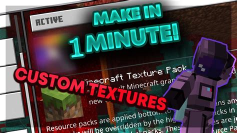 How To Make A Texture Pack For Bedrock Edition In 1 Minute Shorts