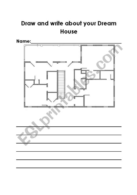 My Dream House Esl Worksheet By Kylemcgee