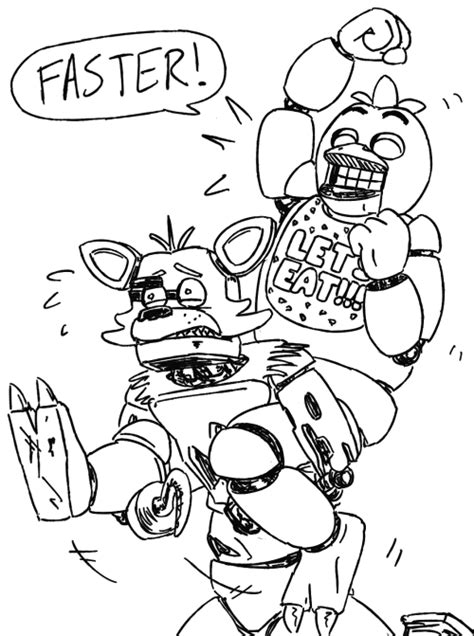 Five Nights At Freddy S Chica Coloring Pages
