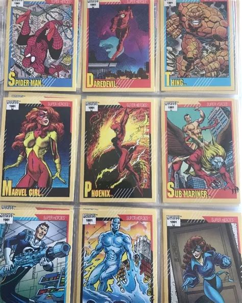 Ultra pro collectable trading cards. Set of 1991 Marvel Trading Cards $30 shipping Includes #1-113115-160 all in sleeved pages. # ...
