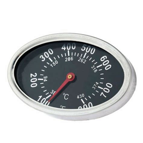 800℉ Oval Barbecue Bbq Smoker Grill Thermometer Temperature Gauge