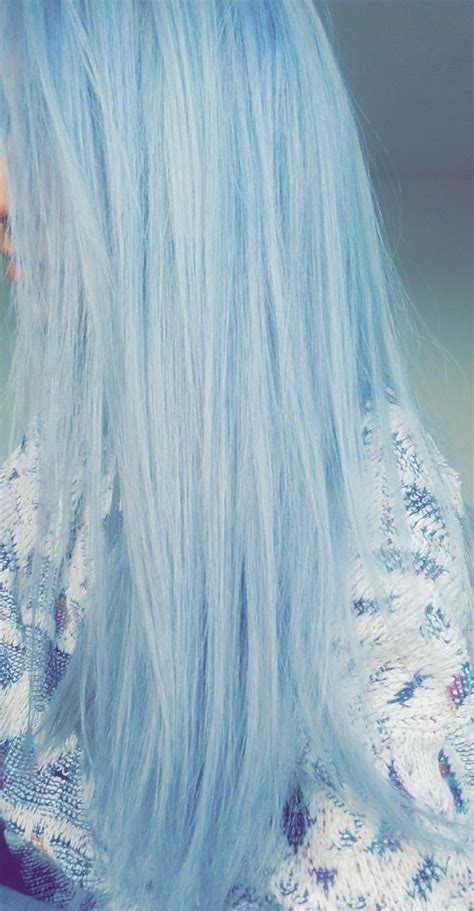 Pastel Blue Hair Done With The Loreal Feria Smokey Blue Boxed Dye Pastel Blue Hair Light Blue