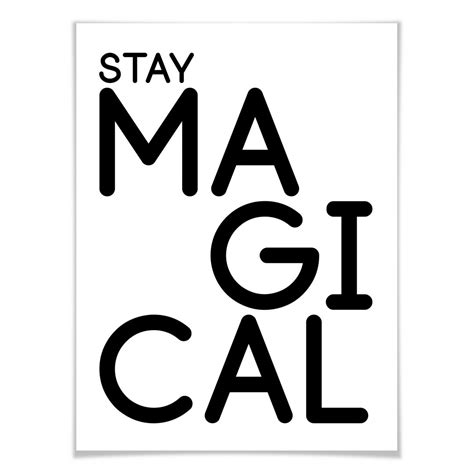 Poster Stay Magical Wall Artfr
