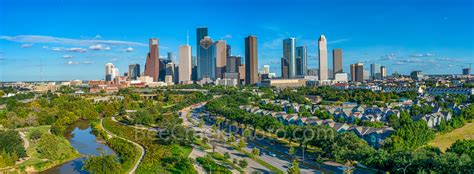 Aerial Houston Skyline Panorama 2 8722
