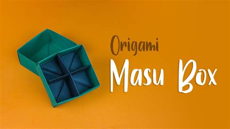 How To Make Origami Masu Box With Paper Masu Box Tutorial Easy