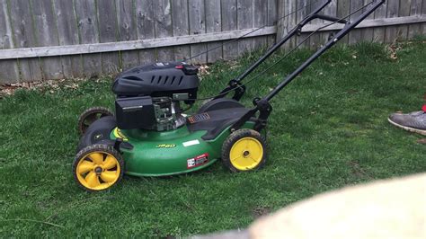 John Deere Js60 Push Mower Video Youtube