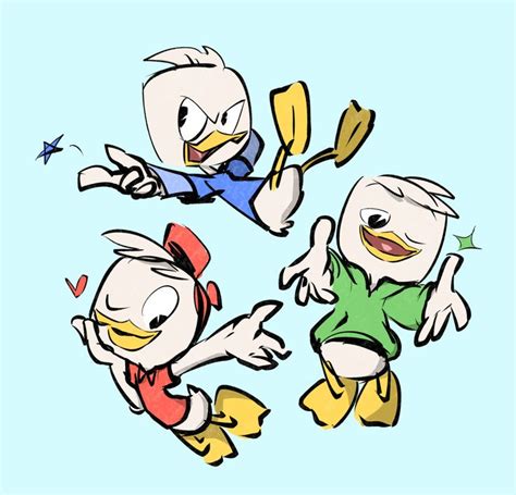 Yuunatu Art — Triplets 💙💚 Disney Ducktales Disney Duck Duck Tales
