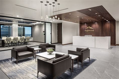 Highpoint Resources Corporate Office Lobby Modern Office Design Office Interior Design Modern