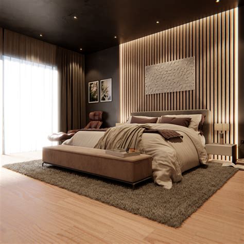 Artstation Modern Bedroom Design Blender 3d
