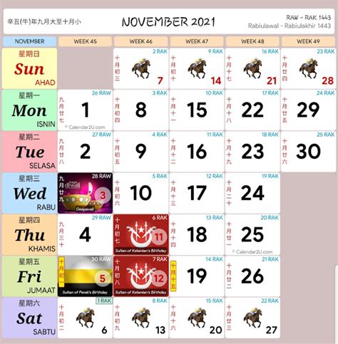Kalendar Kuda Malaysia Tahun 2021 ~ Kalendar Kuda Malaysia