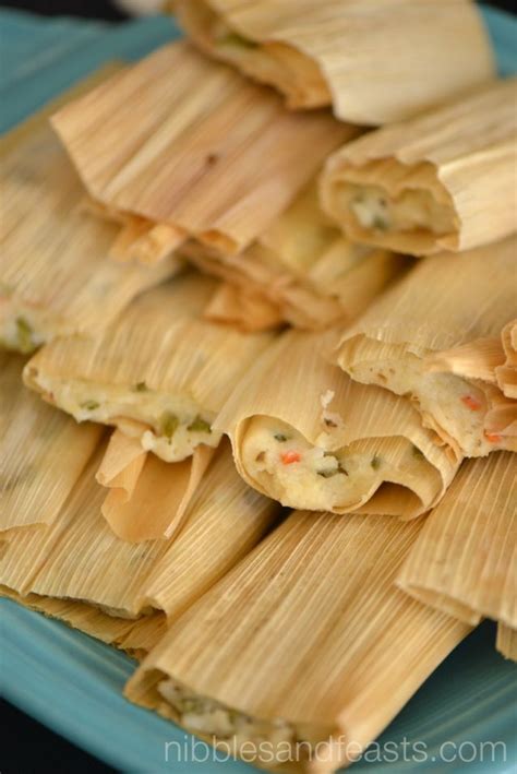 Put in pan and cover with water. Jalapeño and Cactus Tamales - Nibbles and Feasts | Tamales ...