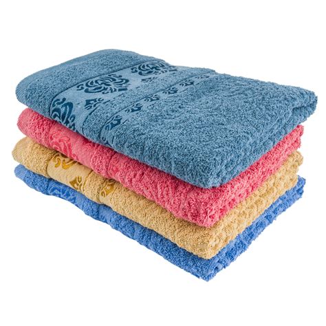 Wholesale Bath Towel W Print 27x55 4 Assortments