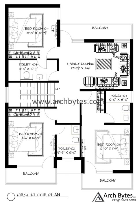 House Plan For 40 X 55 Feet Plot Size 245 Sq Yards Gaj Archbytes