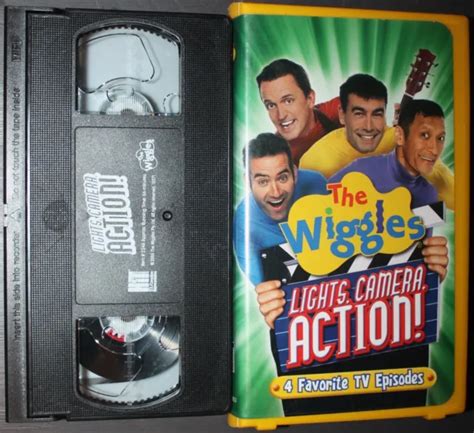THE WIGGLES LIGHTS CAMERA ACTION Vhs 4 TV Episodes VG Rare