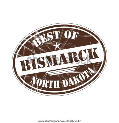 Best Bismark Grunge Rubber Stamp Against Stock Vector Royalty Free