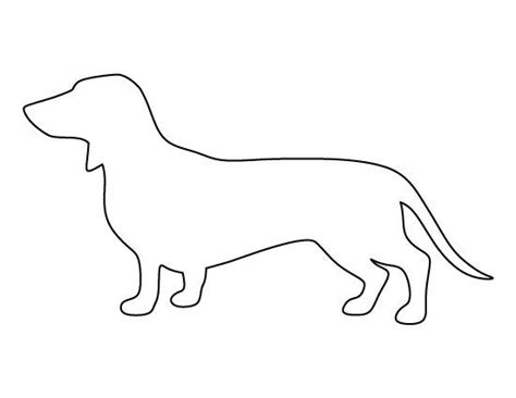 Dachshund Pattern Use The Printable Outline For Crafts Creating