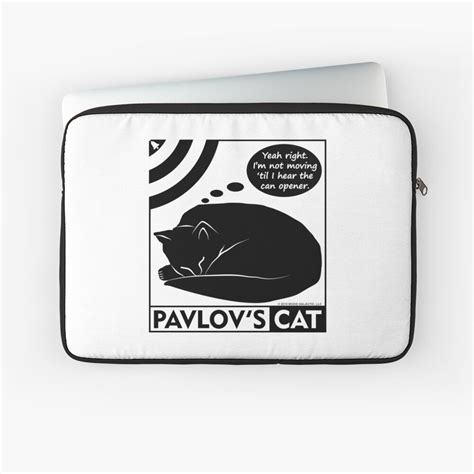 Pavlov S Cat Funny Psychology Laptop Sleeve By Eyeronic Ts Redbubble