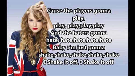 Taylor Swift Shake It Off Lyric Video Vevo Youtube