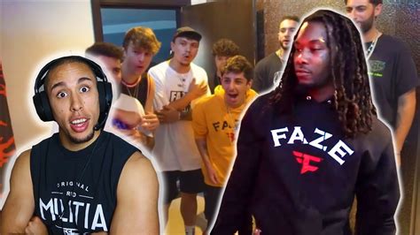 Hardest Punch In Faze Clan Ft Offset Reaction Video Youtube