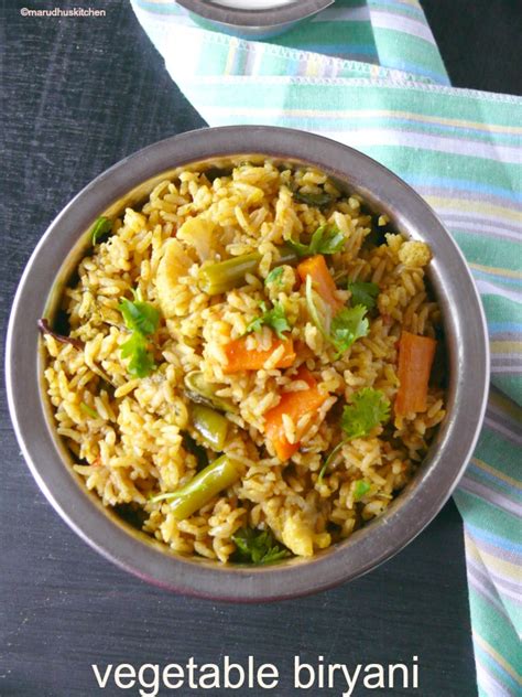 Vegetable Biryani Pressure Cooker Method Veg Biriyani Recipe