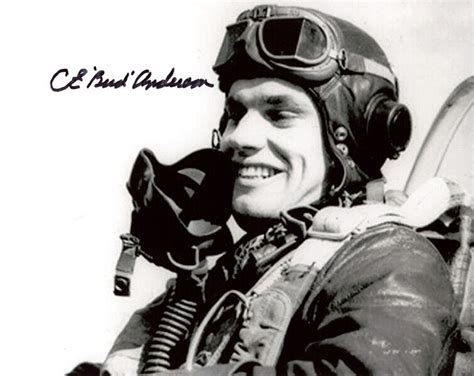 Clarence Bud Anderson Signed 8x10 Photo P 51 World War Ii Triple Ace